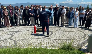 AFAD’dan Kastamonu Üniversitesi personeline yangın eğitimi