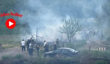 Hanönü’de korkutan yangın: Aile camları kırarak kurtuldu