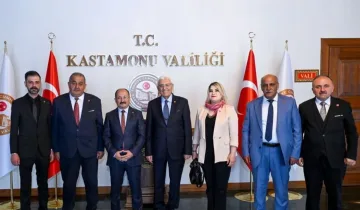 Kastamonu’da muhtarlar heyetinden ziyaret