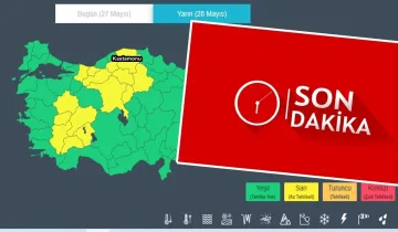 Kastamonu’ya sarı kodlu uyarı: Bayramın 2’nci günü dikkat!