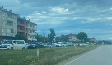 Taşköprü'de bayram dönüşü yoğunluğu
