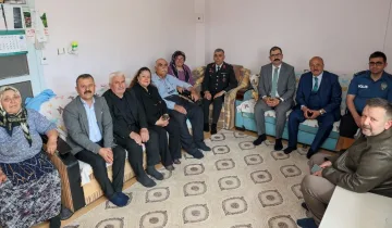 Taşköprü’de Kıbrıs Gazisine anlamlı bayram ziyareti