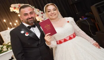 Taşköprü’de masalsı düğün: Bir ömre 'evet' dediler