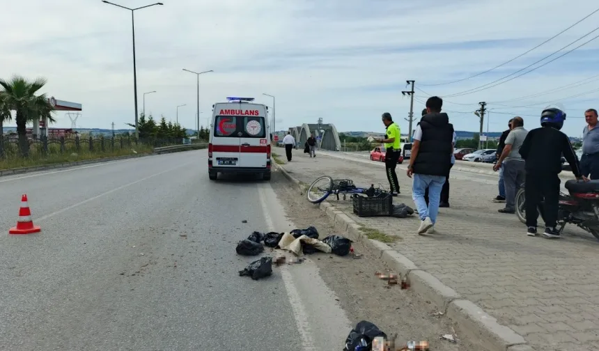 Belediye başkanının makam aracı kazaya karıştı: Bisikletli yaralandı