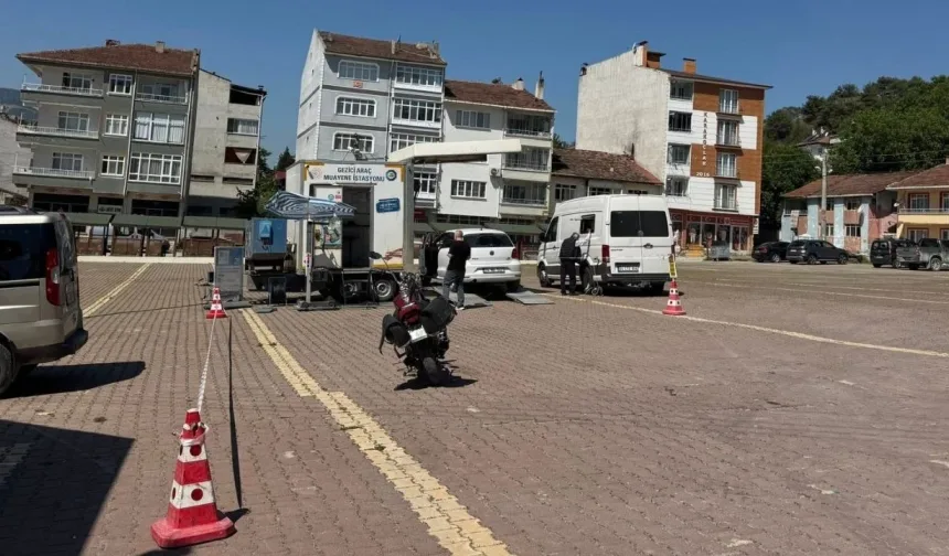 Hanönü’nde gezici muayene istasyonu hizmette