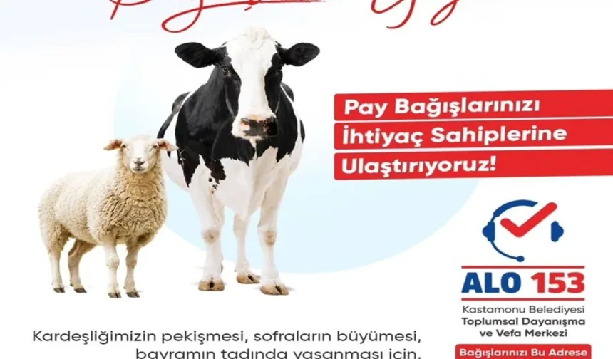 Kastamonu Belediyesi, kurban payı dağıtacak