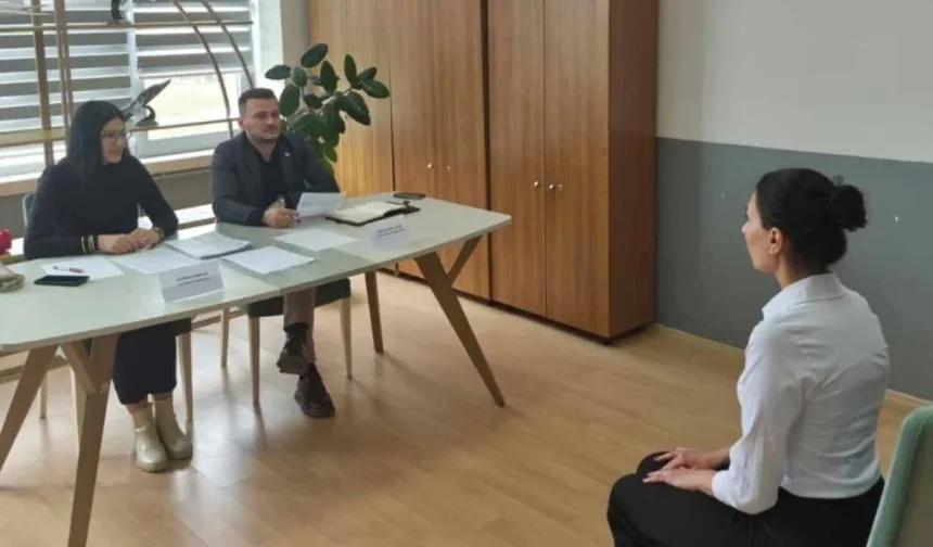 Kastamonu’da havacılık öğrencileri gerçek mülakat heyecanı yaşadı