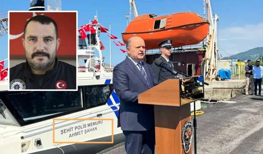 Kastamonu’da kahraman polise vefa: Şehit Polis Ahmet Şahan’ın adı denizlerde yaşatılacak