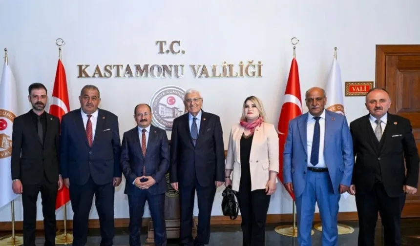 Kastamonu’da muhtarlar heyetinden ziyaret