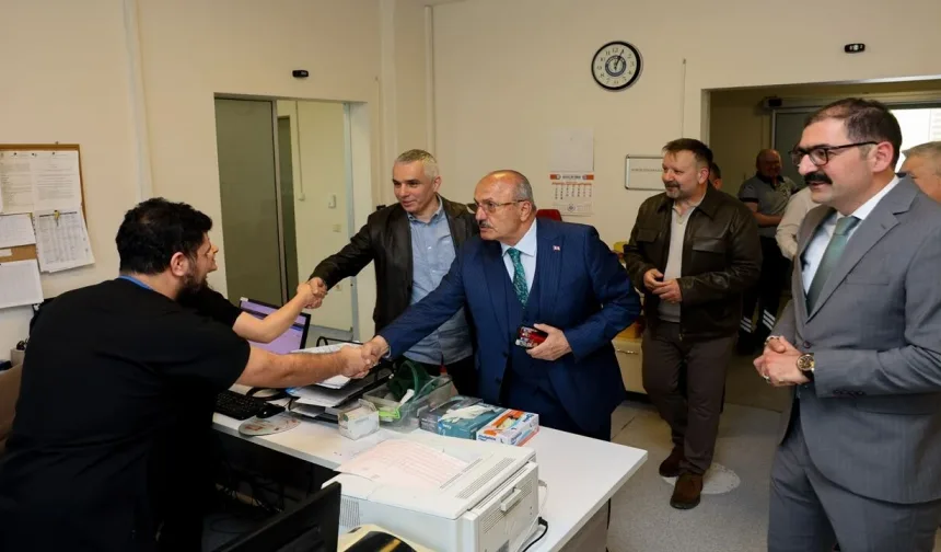 Taşköprü’de görev başındaki personele bayram ziyareti