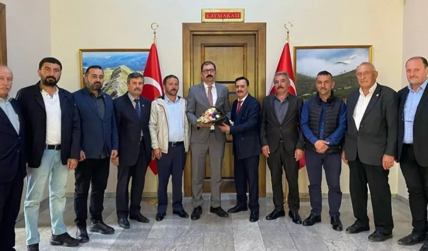 Taşköprü’de muhtarlardan Kaymakam Demirdağ’a ziyaret