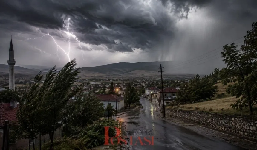 Taşköprü’de sağanak alarmı: Meteoroloji sarı kod verdi